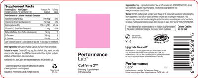 Performance Lab Caffeine 2 source label used in the packaging illustration