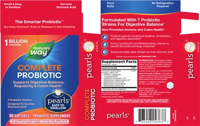 Nature's Way Complete Probiotic Pearls 1 Billion product packaging