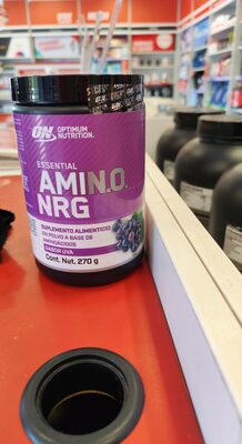 ON Optimum Nutrition Essential AMIN.O. Energy Concord Grape source label used in the packaging illustration