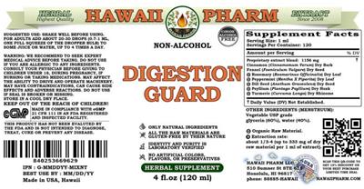 Hawaii Pharm Digestion Guard Non-Alcohol product packaging