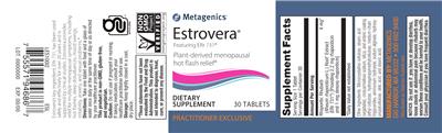 Metagenics Estrovera product packaging