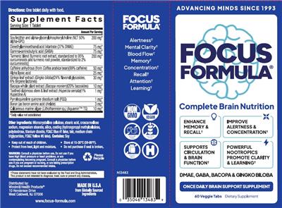 Focus Formula Focus Formula source label used in the packaging illustration