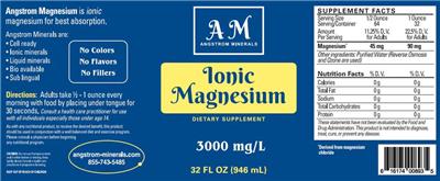 AM Angstrom Minerals Ionic Magnesium source label used in the packaging illustration