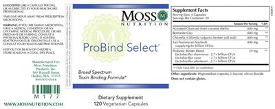 Moss Nutrition ProBind Select source label used in the packaging illustration
