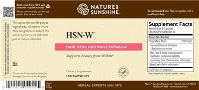 Nature's Sunshine HSN-W product packaging
