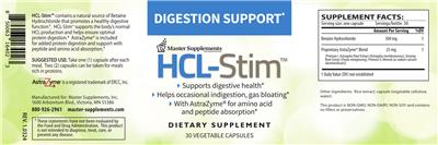 Master Supplements HCL-Stim source label used in the packaging illustration