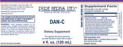 Pure Herbs DAN-C product packaging