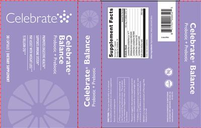 Celebrate Celebrate Balance source label used in the packaging illustration
