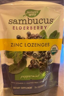Nature's Way Sambucus Immune Lozenges Honey Lemon product packaging