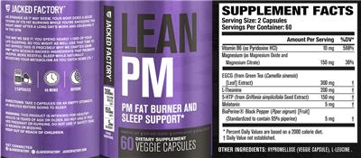 Jacked Factory Lean PM product packaging