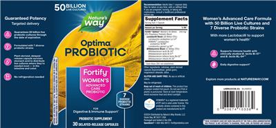 Nature's Way Fortify Optima Women's Probiotic 50 Billion product packaging