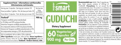 SuperSmart Guduchi 900 mg source label used in the packaging illustration