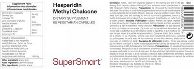SuperSmart Hesperidin Methyl Chalcone source label used in the packaging illustration