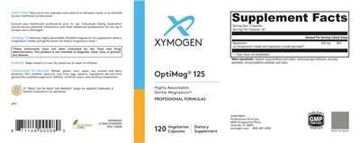 XYMOGEN OptiMag 125 product packaging