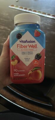 vitafusion Fiber Well Gummies source label used in the packaging illustration