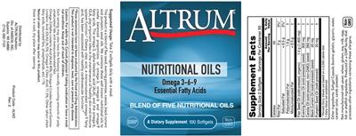 Altrum Nutritional Oils source label used in the packaging illustration