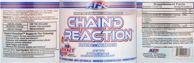 APS Chain'd Reaction Rocket Pop source label used in the packaging illustration