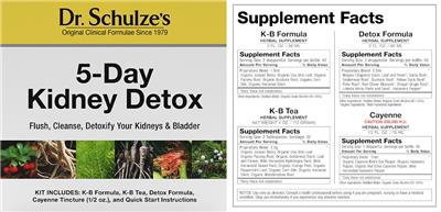 Dr. Schulze's K-B Formula product packaging