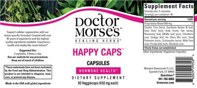 Doctor Morse's Healing Herbs Happy Caps Capsules 450 mg product packaging
