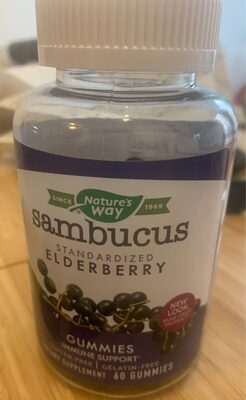 Nature's Way Sambucus Elderberry Immune Gummy product packaging
