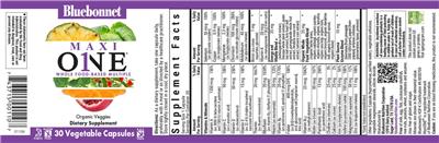 Bluebonnet Maxi One source label used in the packaging illustration