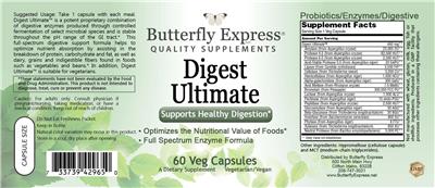 Butterfly Express Digest Ultimate source label used in the packaging illustration