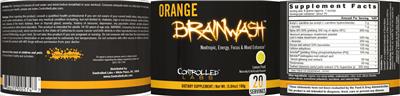 Controlled Labs Orange Brainwash Lemon Frost source label used in the packaging illustration