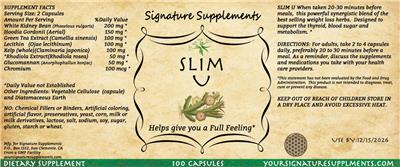 Signature Supplements Slim U product packaging