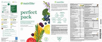 Nutrilite Concentrated Fruits and Vegetables source label used in the packaging illustration