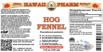 Hawaii Pharm Hog Fennel product packaging
