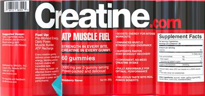 MMUSA ATP Muscle Fuel Blueberry Flavor source label used in the packaging illustration