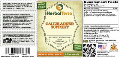 Herbal Terra Gallbladder Support product packaging