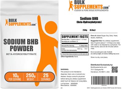 BulkSupplements.com Sodium BHB product packaging