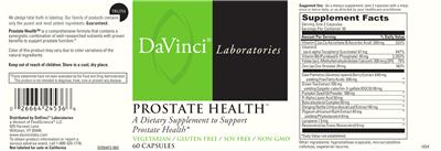 DaVinci Laboratories Prostate Health product packaging