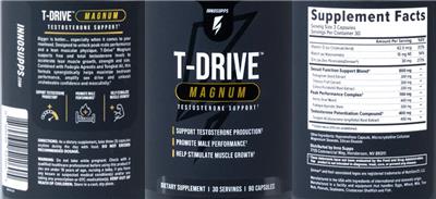 INNOSUPPS T-Drive Magnum source label used in the packaging illustration
