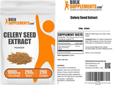 BulkSupplements.com Celery Seed Extract product packaging