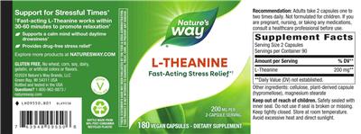 Nature's Way L-Theanine 200 mg product packaging