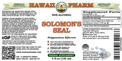 Hawaii Pharm Solomon's Seal Non-Alcohol product packaging