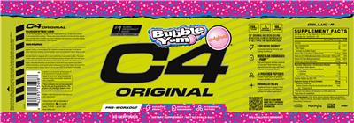 Cellucor C4 Original Bubble Yum Original source label used in the packaging illustration