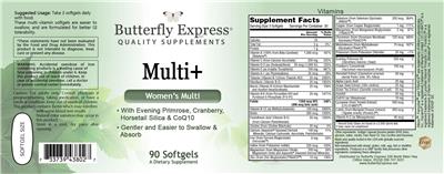 Butterfly Express Multi+ source label used in the packaging illustration