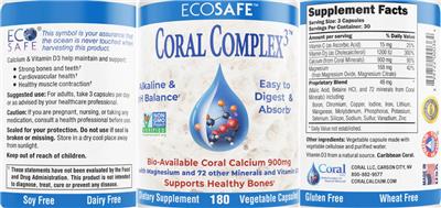 EcoSafe Coral Complex 3 source label used in the packaging illustration