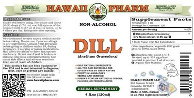 Hawaii Pharm Dill Non-Alcohol product packaging