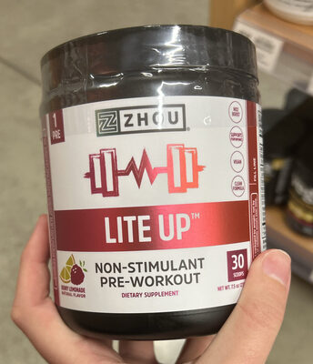 ZHOU Lite Up Berry Lemonade source label used in the packaging illustration