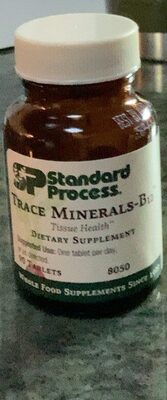 SP Standard Process Trace Minerals-B12 source label used in the packaging illustration