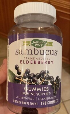 Nature's Way Sambucus Elderberry Immune Gummy product packaging