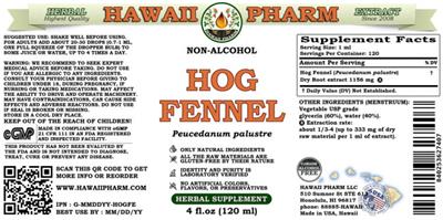 Hawaii Pharm Hog Fennel Non-Alcohol product packaging