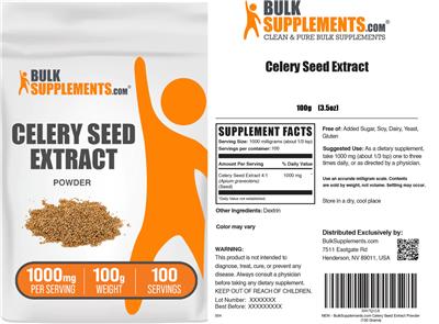 BulkSupplements.com Celery Seed Extract product packaging