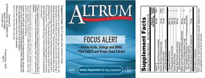 Altrum Focus Alert source label used in the packaging illustration