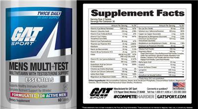 GAT Sport Mens Multi+Test source label used in the packaging illustration