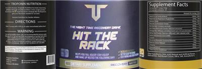 Troponin Nutrition Hit the Rack Wild Berry source label used in the packaging illustration